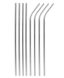 50st 85inch 215mm 304 Rostfritt stål Metal Drinking Straw Straight Bent Återanvändbara bartillbehör Party Eco Friendly Bar Drinkin7970057