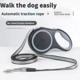 Trelas retráteis trela do cão durável náilon andando grande guia de chumbo do cão escalável extensão automática correndo trela do cão corda 5m 8m