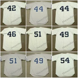 Uomo dal 1977 al 2003 Nuovo MARIANO RIVERA REGGIE JACKSON ANDY PETTITTE RON GUIDRY BERNIE WILLIAMS RICH GOSSAGE HIDEKI MATSUI Maglia da baseball York di ritorno al passato S-5XL