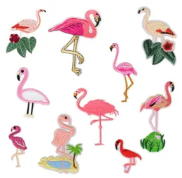 10 tipos Flamingo Bordado de manchas para sacos de roupas ferro em transferência Applique Patch para vestido Jeans Diy costurar no bordado infantil 5364985