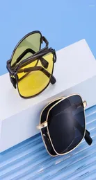 Sunglasses Square Night Vision Folding Portable Driving Glasses Pochromic For Men Polarized7623038