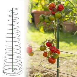 Suporte para plantas em espiral Suporte para tomate extensível Gaiola para escalada Planta Estaca Torre Vasos de plantas Rosa Orquídea Lírio Dália Clematis