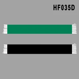 Tillbehör MHFC 145*18 cm storlek grön svart halsduk dubbelfaced stickad hf035d