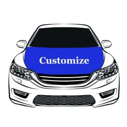 액세서리 Customzied Car Hood Cover Viblant Fade 저항성 트럭 엔진 플래그 3.3ftx5ft와 탄성 FBRIC