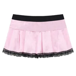 Sexy Satin Skirt Set With Lace Decoration And Tight Fit For Womens ...