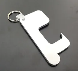 10pcs Partys Favors Sublimation blank Doublesided MDF wooden key chain Thermal transfer print keychain6370736