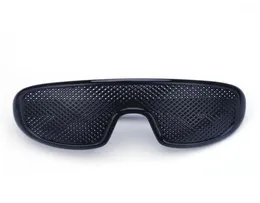 ピンホールメガネブラックアンチ疲労ハロウサングラス小さな穴近視アイウェア高品質のプラスチックドロップ8850125