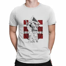 サイレントヒルゲームピラミッドヘッドトリビュートTシャツルーズグラフィックTシャツパンクホットセール