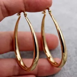 Hoop Huggie Shiny gold womens earrings fashionable and smooth suitable for engagement wedding jewelry gifts 24326