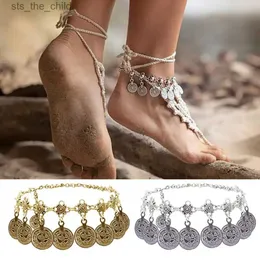 Anklets Bohemian Anklet Retro Style Anklet Retro Bohemian Womens Anklet with Hollow Pattern Metal Charm BeachC24326