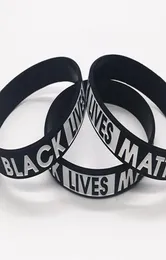 Black Lives Matter 팔찌 실리콘 고무 손목 밴드 손목 밴드 스포츠 팔찌 남성 여성 선물 선물 ljjk21849317134