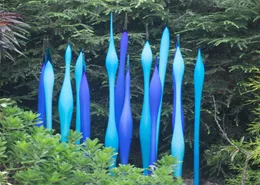 Lampada da terra artigianale di lusso Decorazioni da giardino Spears Punta in vetro artistico di Murano Scultura da giardino Ornamenti in vetro soffiato2994243