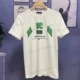 Therts للرجال 2022 Summer Mens Designer T Shirt عرضة الرجل النسائي مع الرسائل طباعة الأكمام القصيرة من أعلى بيع الرجال الهيب هوب الملابس T240326