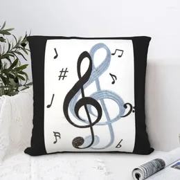 Kudde Note Sound Racerback Tank Top Square Pillow Case Polyester Cover Velvet Zip Decorative Comfort Throw Home