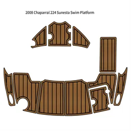 2008 Chaparral 224 Sunesta Piattaforma da bagno Tappetino di prua Tappetino per barca in schiuma EVA Tappetino per pavimenti in teak SeaDek Tappetino marino Gatorstep Style Autoadesivo