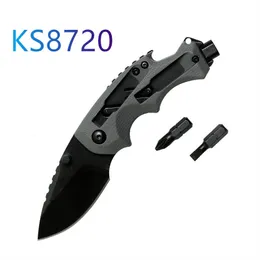 Higher Quality 8720 Shuffle II DIY Multi-Function Folding Knife 2.4" Black Drop Point Blade GFN Handles Outdoor Camping Hunting Utility Tools 9000 7200 7550 7600 7500
