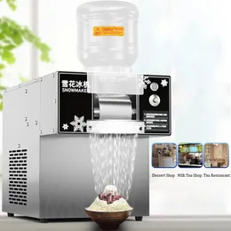 220V Commercial Snowflake Ice Maszyna 60 kg / 24H Snow Ice Maker Korea Bingsu Machine Snow Ghaver Maker