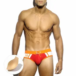 ألوان الرجال الأوروبية والأمريكية مطابقة FI Trend Triangle Bikini مع كوب جذوع السباحة المثيرة الرجال 93C5#