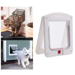 ケージペット猫の子犬犬門のドアロック可能な安全フラップドアペット安全製品ロック壁やドアプエルタパラペロに適しています