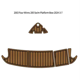 2003 Four Winns 200 Swim Platform Bow Pad Barca Schiuma EVA Finto Teak Tappetino SeaDek Marine Mat Gatorstep Style Autoadesivo