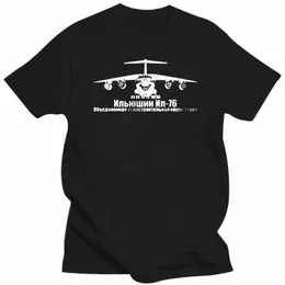 new Ilyushin Il-76 Series Plane T-Shirt Vehicle Armed Assault Russian Air Force 2021 2021 Men Printed Top Quality Printed Shirts 29pP#