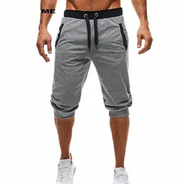 Summer Men Lisure Mężczyźni Kolan Kolan Kolan Kolor Patchwork Joggers Krótkie spodnie spodnie spodnie Mężczyźni Bermudy Shorts Roupa Masculina G9ff#