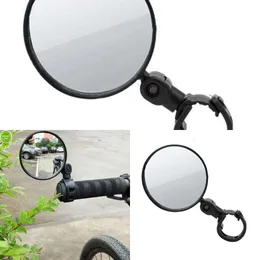 Update Mirror Wide Angle Convex Mirror Bicycle Reflector Mountain Bike Rearview Mirror Silicone Handle Rearview Mirror