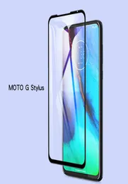 حامي الشاشة زجاج مقسّن لـ Motorola Moto E 2020 P30 G FAST E7 غطاء كامل تمامًا الغلاف الكامل Glue3452635