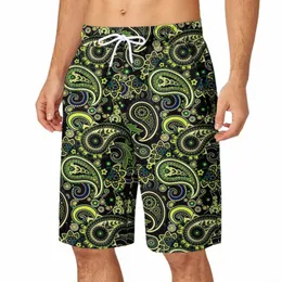 Mens Swim Shorts Boho Vintage Étnico Imprimir Board Shorts Bolso Duplo Bandagem Cintura Elástica Calças Joelho Shorts Troncos Havaianos h3G6 #