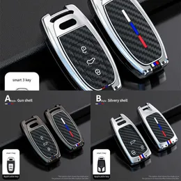 Update Zinc Alloy Car Key Case Cover Shell For Audi A1 A3 A4 B9 A5 A6 A8l 8P C6 C7 A7 S3 S7 S8 R8 Q2 Q3 Q5 Q7 Q8 Sq5 TT Rs3 Rs6 Key Fob