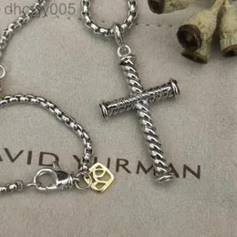 Hänghalsband davidy smycken 925 sterling silver kabel x cross halsband stylependientes plata färg charm mode Aten t981