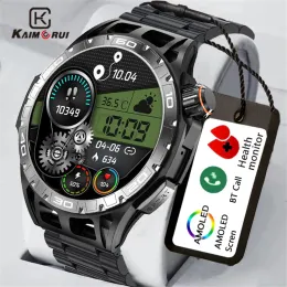 Watches Kaimorui 2023 Smart Watch Men Full Circle Touch Screen Bluetooth Call Men Smartwatch Waterproof Sport Activity Fitness Watch+Box