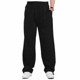 Pantaloni da uomo Fi della tuta Pantaloni larghi larghi dritti Abbigliamento sportivo Pantaloni Harem Hiphop Pantaloni casual Cott Abbigliamento uomo R4Ei #