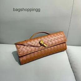جلد البقر Crossbody Lady Bags Handbag Bottegs Venetass Bag New Fenizontal Long Long Clutch Andiamo Women Women Baguette Handbags Weaving Lavort 1 WV0D