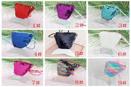 Mulheres sereia cauda lantejoulas moeda bolsa meninas crossbody sacos titular do cartão pequeno portátil glitter carteira bolsa bolsa presente do miúdo vt04381435