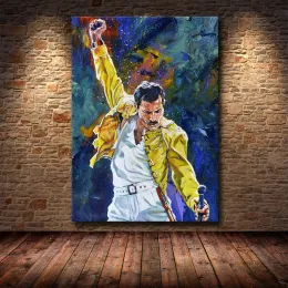 Calligraphy Freddie Mercury Bohemian Rock Band Music Singer Affischer Wall Art Pictures Canvas målningar Dekoration vardagsrum heminredning