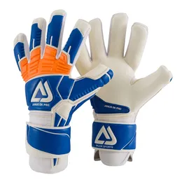 Professional Competition Level Latex Unprotected Finger Wear Resistance Adult Football Goalie Gloves Goalkeeper 240318