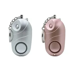 Personlig larmkvinna Självförsvar Keychain Set 130dB säkert sundt Personligt larm Självförsvar Nyckelkedjan Emergency Anti-Attackfor Personlig larm Kvinnor