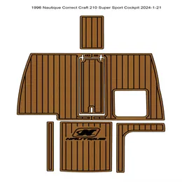 1996 Nautique Refort Craft 210 Super Sport Cockpit Pad Pad Boat Eva Foam Teak Deck Floor Mat Seadek Marinemat Styleセルフ接着剤