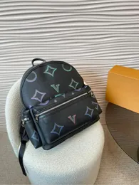 24SS Designer Leather Rackpack Comet Black Borealis ryggsäck med 2 sido -dragkedja fickfickor Lyxig axelväska crossbody handväska