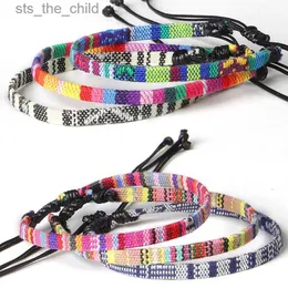 Fußkettchen Böhmisches mehrfarbiges handgefertigtes Freundschafts-Armband mit verstellbarem Charme, weibliches ethnisches buntes Seilkette, verstellbares Knöchel-Armband, Party-Geschenk, C24326