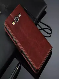 Samsung için Çanta On7 Case Ultrathin İnce Flip Stand Lüks Silikon Kapak Deri Kılıfı Samsung Galaxy On7 O7 G600 G60006391954