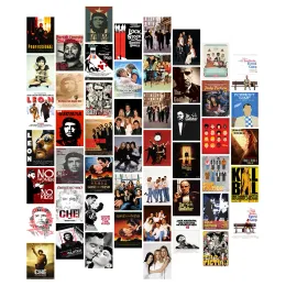 ملصقات 50pcs فيلم كلاسيكي فيلم Pulp Fiction/Kill Bill Postcard Photo Collage مجموعة مجموعة ملصقة الجدار مجموعة Exqusite Decord Room Decor