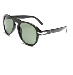 Модные солнцезащитные очки итальянские бренд -дизайнерские винтажные классические черные очки со стеклянными линзами7172525