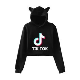 Tik tok software moda tendência sala feminino verão hoodies moletom sexy kpop harajuku roupas das mulheres camisolas