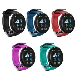 D18 Smart Bracelet Litness Tracker Watch Listband Blistband IP65 معدل ضربات القلب المقاوم للماء مع صندوق البيع بالتجزئة لـ iPhone Android5577771