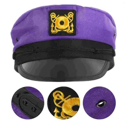 Fermagli per capelli Cappellini da capitano Cappello da marinaio per yacht Accessori di abbigliamento regolabili (viola) Cappelli da donna