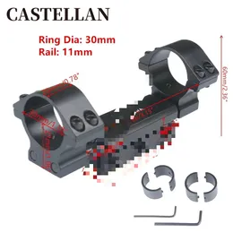 25.4/30mm Universal Sight Tube Clamp Aluminium Alloy Material Integrerat konsolrörsklämmor Integrerad fixtur