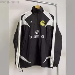 Desginer Balancianess Hoodie Baleciaga 2024 أوائل الربيع الجديد B-Family Co الذي تحمل علامة كرة القدم الكلاسيكية المطبوعة