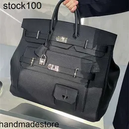 El çantası büyük tasarımcı50 hac üst litchi desen ekstra çanta unisex gezi bagaj kapasitesi el tipi gelgit bk gerçek deri rl8m